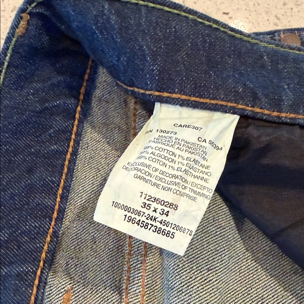 Wrangler Retro, Slim Straight, Classic Blue Denim Jeans - Picture 5 of 5